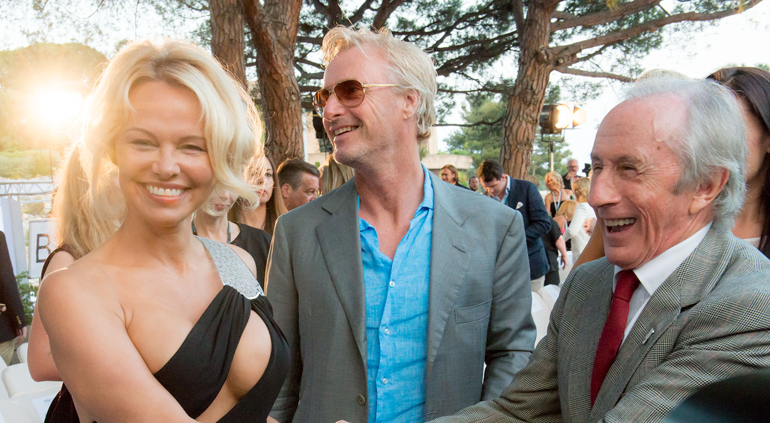 Pamela Anderson and Jackie Stewart - Amber Lounge, Monaco,  2017